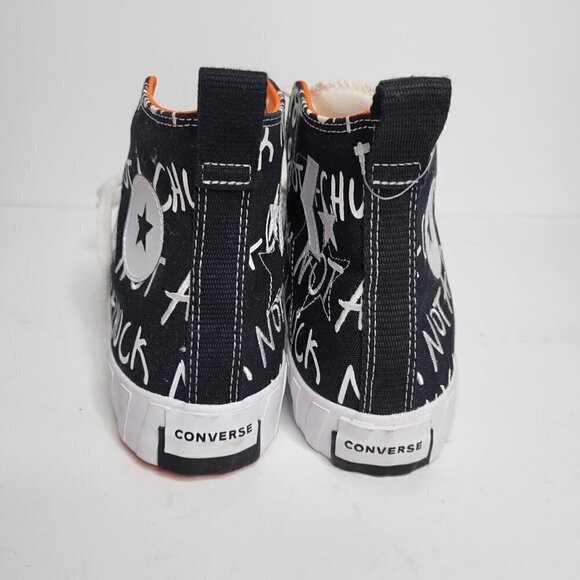 New Converse Not A Chuck Sneakers Canvas 70 High UNT1TL3D Black 10 - Picture 7 of 14
